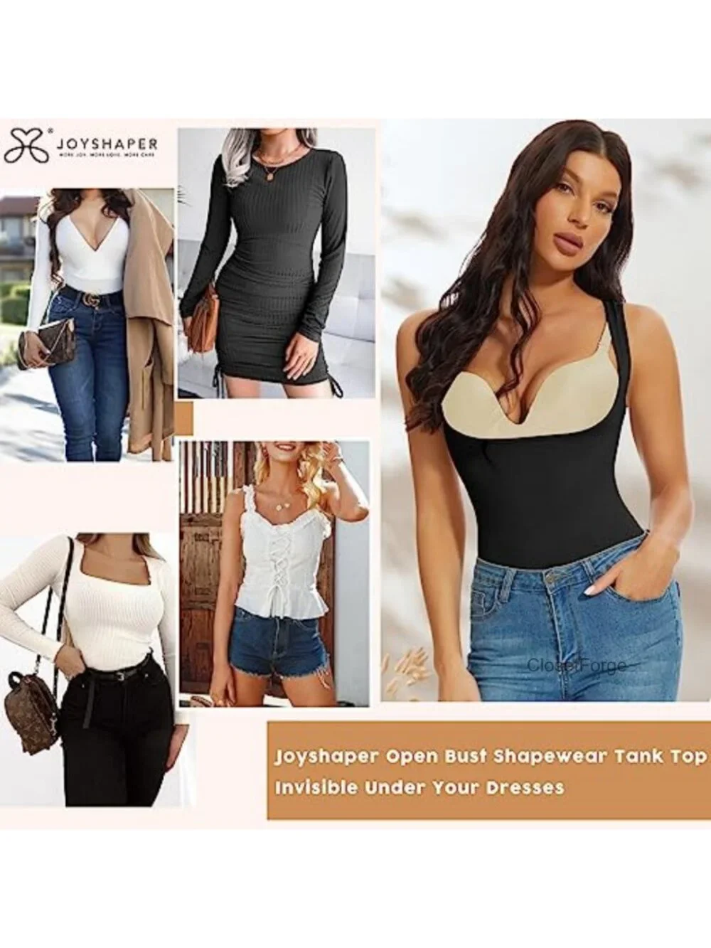 Women's Nylon Spandex Tummy Control Shapewear Compression Tank Top
